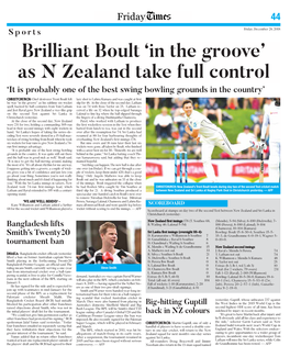 Brilliant Boult