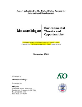 Mozambique Environmental Threats and Opportunities Report 2002