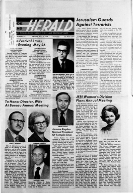 MAY 24, 1974 16 PAGES 20¢ PER COPY It Was Believe4 That a Group of Pedestrians Were Searched