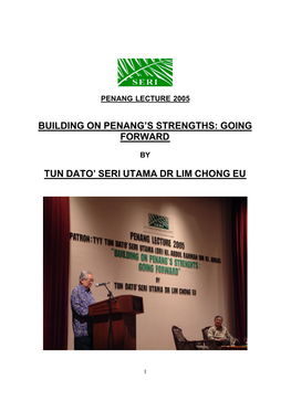 Going Forward Tun Dato' Seri Utama Dr Lim