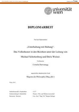 Diplomarbeit