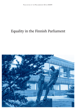 Equality in the Finnish Parliament 3/2019