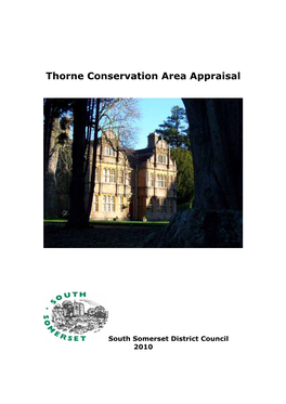 Thorne Conservation Area Appraisal