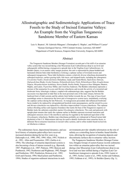 Allostratigraphic and Sedimentologic Applications of Trace Fossils to The