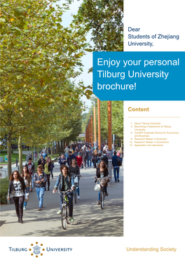 Enjoy Your Personal Tilburg University Brochure!