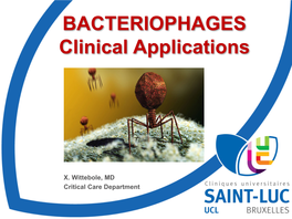 BACTERIOPHAGES Clinical Applications