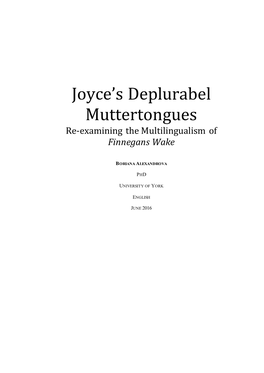 Joyce's Deplurabel Muttertongues