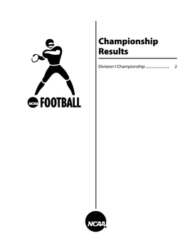 NCAA Division I Football Records (Championship)