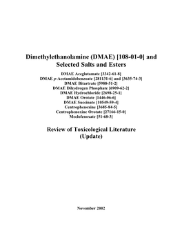 Dimethylethanolamine