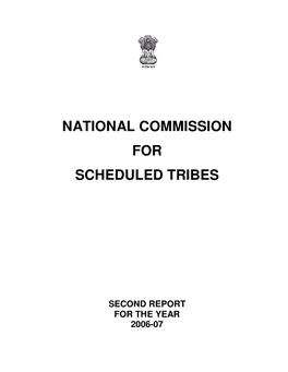 National Commission for Scheduled Tribes