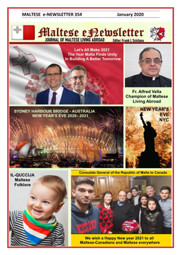 MALTESE E-NEWSLETTER 354 January 2020 1