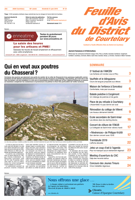 Qui En Veut Aux Poutres Du Chasseral ?