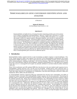 Immunoglobulin Gene Conversion Identification and Analysis