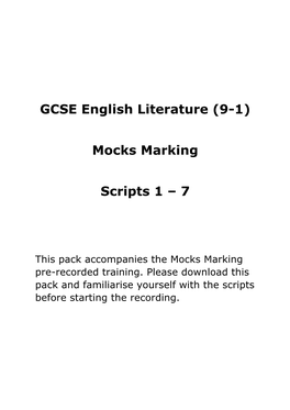 GCSE English Literature (9-1)