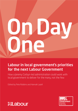 Labour in Local Government's Priorities for the Next Labour Government