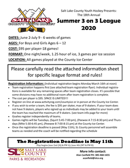 Summer 3 on 3 League 2020