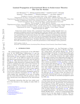 Arxiv:1910.00148V3 [Gr-Qc] 7 Dec 2019 Sound Waves in Earth’S Atmosphere [13, 14]