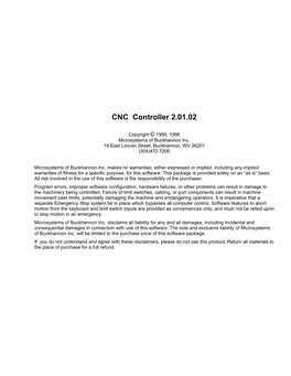 CNC Controller 2.01.02