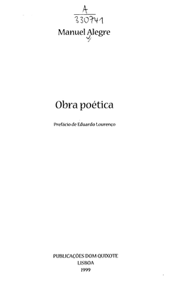 Obra Poética