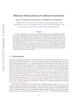 Rational Deformations of Conformal Mechanics