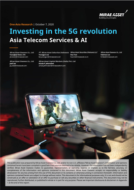 Investing in the 5G Revolution Asia Telecom Services & AI