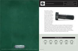 Structural Bolts TECHNICAL DATA SHEET