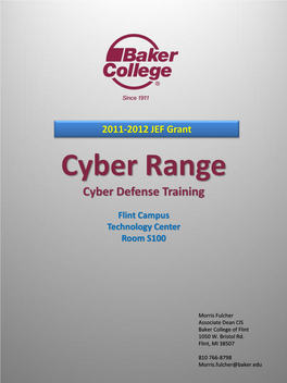 Cyber Range Cyber Defense Training