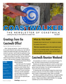 Fall 2007 Newsletter