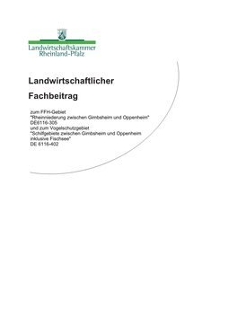 Landwirtschaftlicher Fachbeitrag