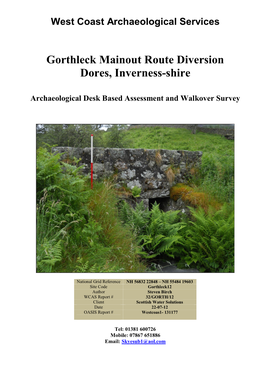 Gorthleck Mainout Route Diversion Dores, Inverness-Shire