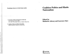 Coalition Politics and Hindu Nationalism