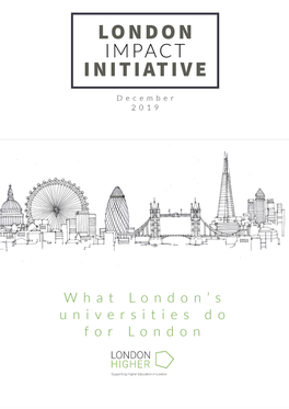 London Impact Initiative ©London Higher 2019 1 the CATALOGUE