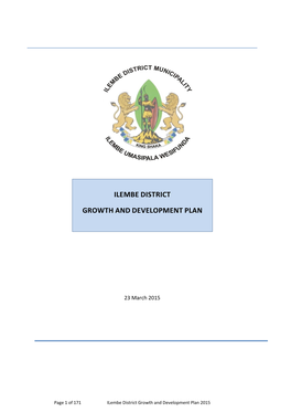 Ilembe District Growth and Development Plan 2015