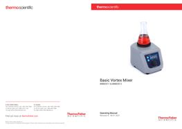 Basic Vortex Mixer 88882011 & 88882012