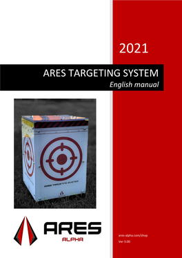 ARES TARGETING SYSTEM English Manual