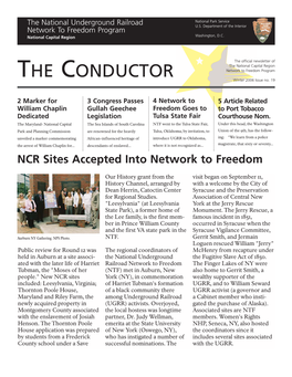 THE CONDUCTOR Network to Freedom Program Winter 2006 Issue No