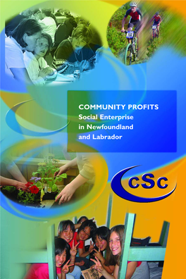 COMMUNITY PROFITS Social Enterprise in Newfoundland and Labrador COMMUNITY PROFITS Social Enterprise in Newfoundland and Labrador ACKNOWLEDGEMENTS