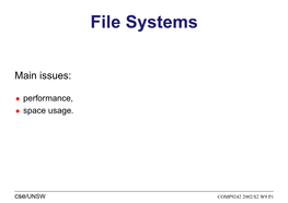 File Systems