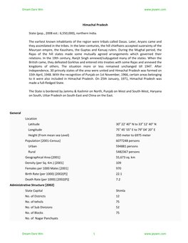 Himachal Pradesh State