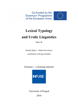 Lexical Typology and Uralic Linguistics