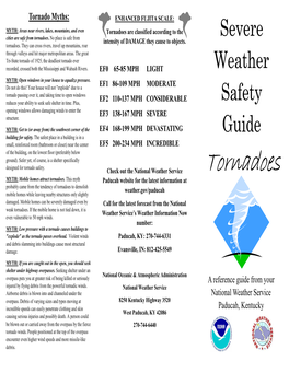 Tornadoes Are Classified According to the Severe Cities Are Safe from Tornadoes