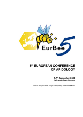 5Th EUROPEAN CONFERENCE of APIDOLOGY