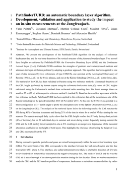 An Automatic Boundary Layer Algorithm. Development