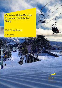 Victorian Alpine Resorts Economic Contribution Study