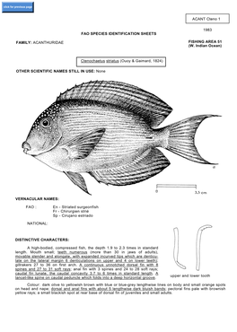 ACANT Cteno 1 1983 FAO SPECIES IDENTIFICATION SHEETS FAMILY