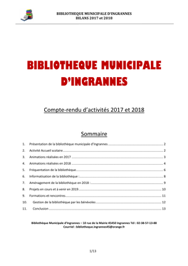 Bibliotheque Municipale D'ingrannes