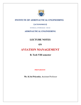 Aviation Management