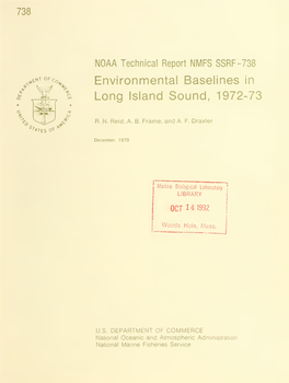 NOAA Technical Report NMFS SSRF-738