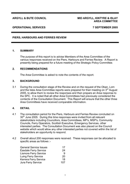 Argyll & Bute Council Mid Argyll, Kintyre & Islay Area