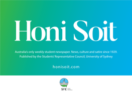 2021 Honi Soit Media